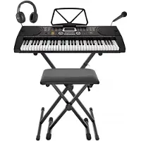 Gear4Music MK-2000 Bærbart Keyboard 61 Tangenter fra - Komplett Pakke