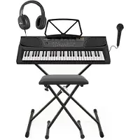 Gear4Music MK-1000 Bærbart Keyboard med 54 Tangenter fra Fullstendig Pakke