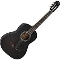 Gear4Music 3/4 Klassisk Gitar Svart fra