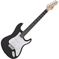 Gear4Music LA Elektrisk Gitar fra Svart