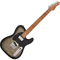 Gear4Music Knoxville Select Electric Guitar HS fra Trans Black