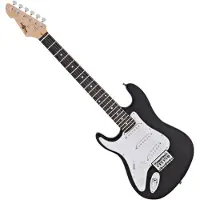 Gear4Music 3/4 LA Venstrehendt Elektrisk Gitar fra Svart
