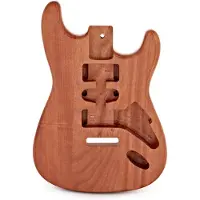 Gear4Music Duo-Cutaway Elektrisk Gitar Kropp Natural Mahogany