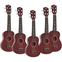 Gear4Music Ukulele fra 5-pakning