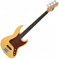 Gear4Music LA II Bassgitar fra Ivory