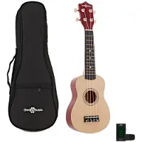 Gear4Music Ukulele-pakke fra Natural