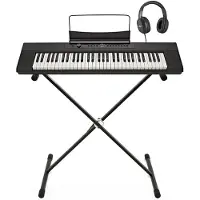 Gear4Music SDP-1 Bærbart Digitalt Piano fra + Stativ og Hodetelefoner