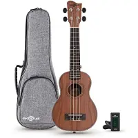 Gear4Music Koa Soprano Ukulelepakke fra