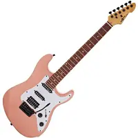 Gear4Music LA Select Modern Elektrisk Gitar fra Rosa