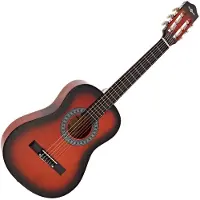 Gear4Music Junior 1/2 Classical Guitar Sunburst fra