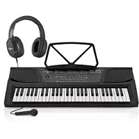 Gear4Music MK-1000 Bærbart Keyboard med 54 Tangenter fra Nybegynnerpakke