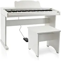 Gear4Music JDP-1 Junior Digitalt Piano fra Hvitt
