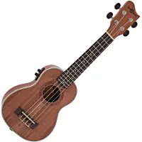 Gear4Music Koa Soprano Electro-Ukulele fra