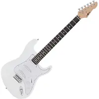 Gear4Music LA Electric Guitar by White