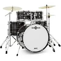 Gear4Music BDK-20 Expanded Fusion Drum Kit by White