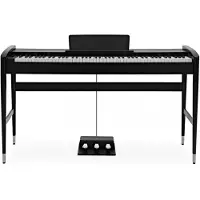 Gear4Music Keynote Moderne Digitalpiano med Bluetooth fra Matt Svart