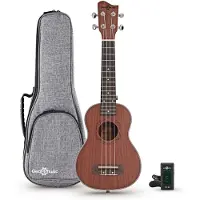 Gear4Music Sapele Sopran Ukulelepakke fra
