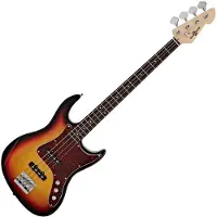 Gear4Music LA II Bassgitar fra Sunburst