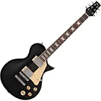Gear4Music New Jersey Elektrisk Gitar fra Svart
