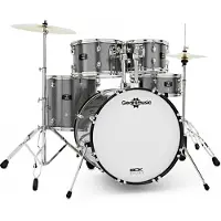 Gear4Music BDK-20 Fusion Drum Kit by Silver Sparkle