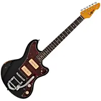 Gear4Music Seattle Select Legacy Electric Guitar fra Vintage Black