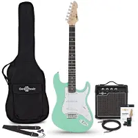 Gear4Music LA Elektrisk Gitar Seafoam Green 10W Gitarforsterker & Tilbehør