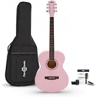Gear4Music Student Akustisk Gitar & Tilbehørspakke fra Rosa