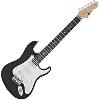 Gear4Music 3/4 LA Elektrisk Gitar fra Svart