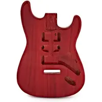 Gear4Music Duo-Cutaway Elektrisk Gitar Kropp Transparent Red
