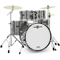 Gear4Music BDK-22 Expanded Rock Drum Kit by White