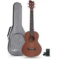 Gear4Music Sapele Tenor Ukulelepakke fra