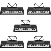 Gear4Music MK-1000 54-Key Portable Keyboard by 5 Pack