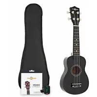 Gear4Music Ukulelepakke fra Svart