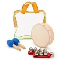 Gear4Music Drum and Jingle 3-dels Slagverksett for Barn fra
