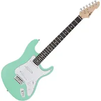 Gear4Music LA Elektrisk Gitar fra Seafoam Green