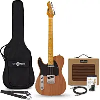 Gear4Music Knoxville Venstrehendt Gitar + Forsterkerpakke Natural