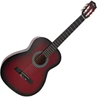 Gear4Music Classical Guitar RedBurst fra