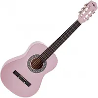 Gear4Music Junior 1/2 Klassisk Gitar Rosa fra