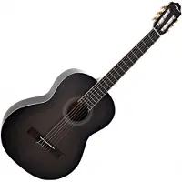 Gear4Music Deluxe Klassisk Gitar fra Trans Black