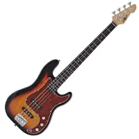 Gear4Music LA Select Bassgitar fra Sunburst