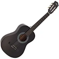 Gear4Music Junior 1/2 Klassisk Gitar Svart fra