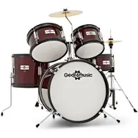 Gear4Music Junior 5-dels Trommesett fra Vinrødt