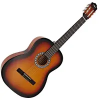 Gear4Music Classical Guitar Sunburst fra