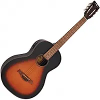 Gear4Music Parlour Electro-Acoustic Guitar fra Vintage Sunburst