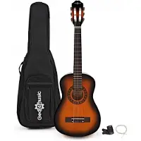 Gear4Music Junior 1/2 Klassisk Gitarpakke Sunburst fra