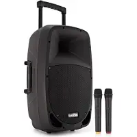 SubZero SZPA-P12 Bærbart PA-system med Bluetooth + Trådløse Mikrofoner - Nesten Nytt