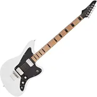 G4M 638 Baritone VI Elektrisk Gitar Hvit