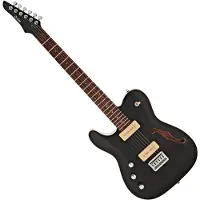 G4M 734 Venstrehendt SH Elektrisk Gitar Transparent Black