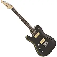 SubZero Paradigm Venstrehendt Semi-Hollow Elektrisk Gitar Trans Black - Nesten Nytt