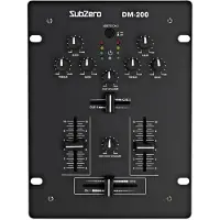 SubZero DM-200 2-Kanals DJ-Mikser med USB